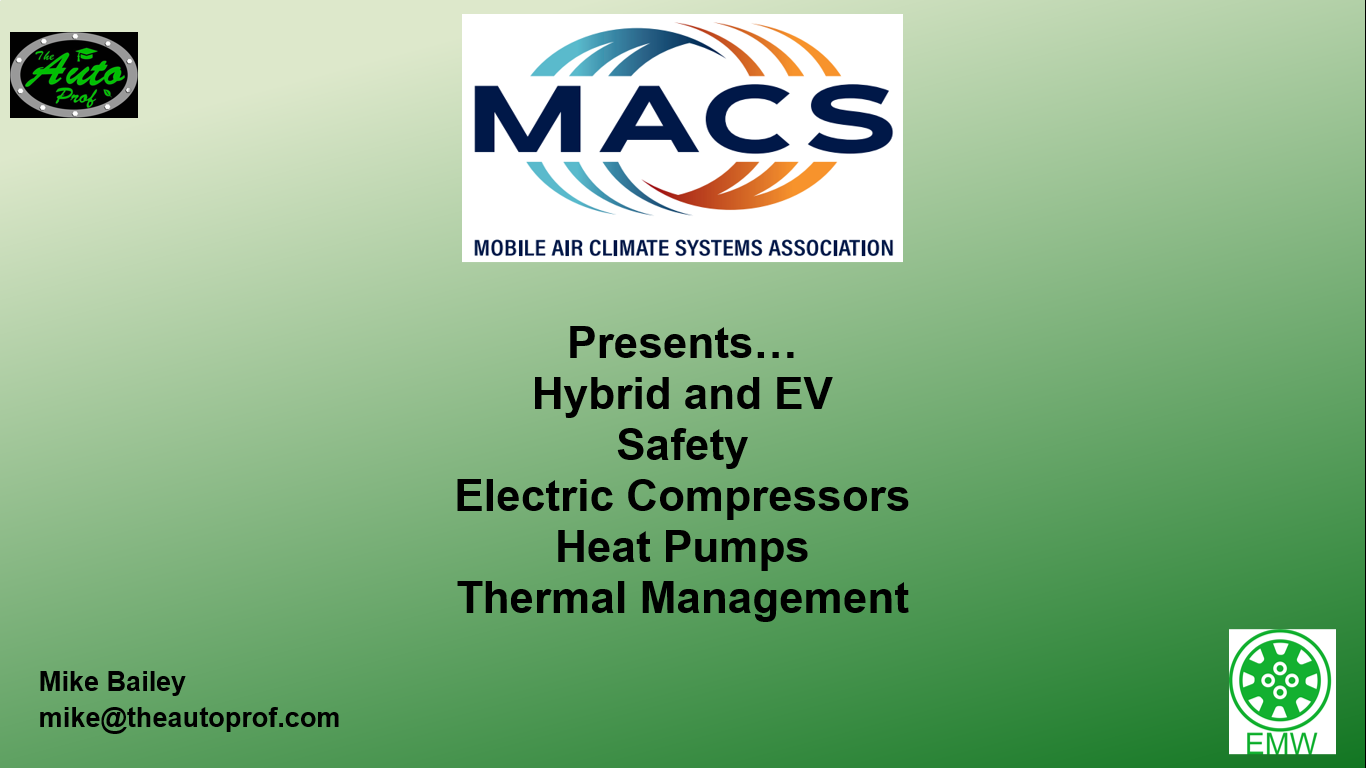 Electric Compressors, EV Systems Enhancements and Heat Pumps